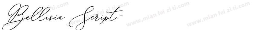 Bellisia Script字体转换